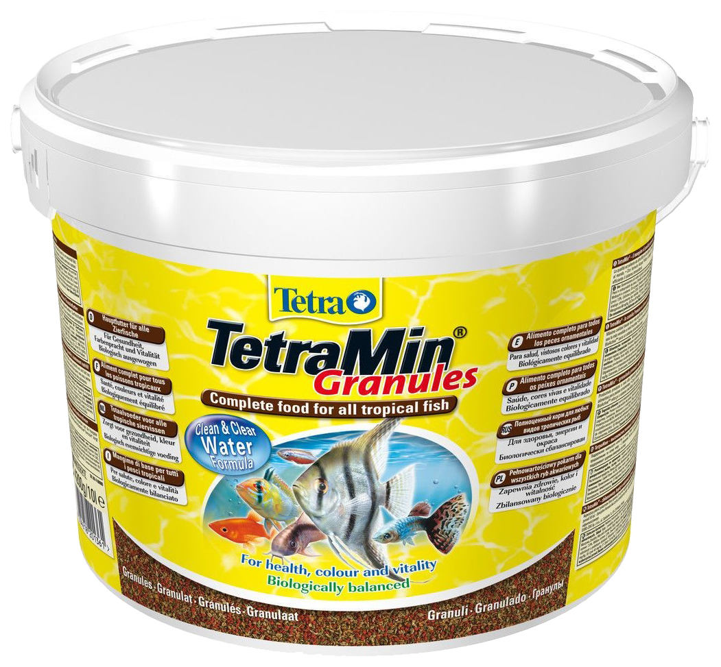 Купить корм для рыб Tetra Min Granules, гранулы, 10 л, цены на Мегамаркет |  Артикул: 100023350836