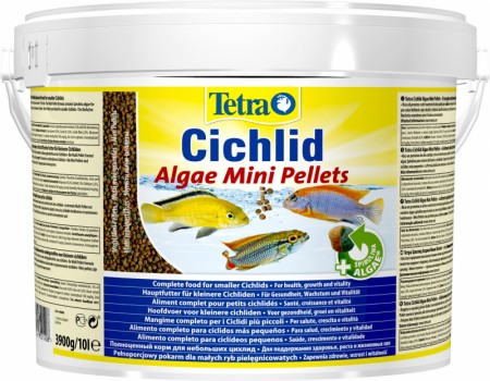Корм для всех видов цихлид Tetra Cichlid Algae Mini, гранулы, 10 л