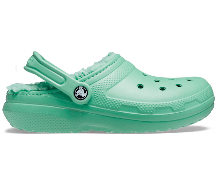 Teal on sale fuzzy crocs