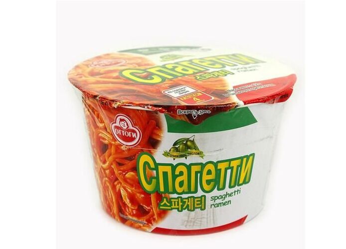 Купить лапша быстрого приготовления Ottogi спагетти (2 шт. по 120 г), цены на Мегамаркет | Артикул: 600007311642