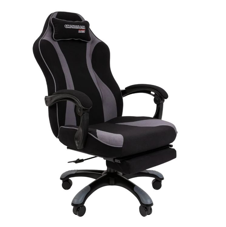 Игровое компьютерное кресло Chairman Game 35 черный, серый - купить в Москве, цены на Мегамаркет