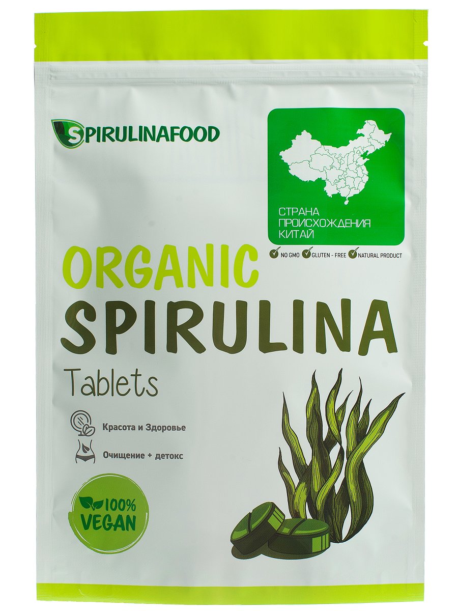 Спирулина Органик таблетки Spirulina maxima 1000 шт*500 мг - отзывы  покупателей на маркетплейсе Мегамаркет | Артикул: 600000319985