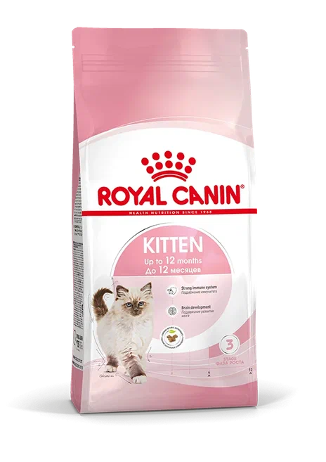 Купить сухой корм для котят Royal Canin Kitten, от 4 до 12 месяцев 2 кг, цены на Мегамаркет | Артикул: 100023431652