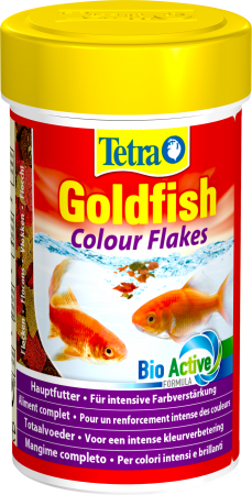Корм для золотых рыбок Tetra Goldfish Colour, для улучшения окраса, хлопья, 100 мл