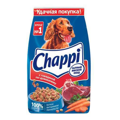 Купить сухой корм для собак Chappi с говядиной 15 кг, цены на Мегамаркет | Артикул: 100067558695