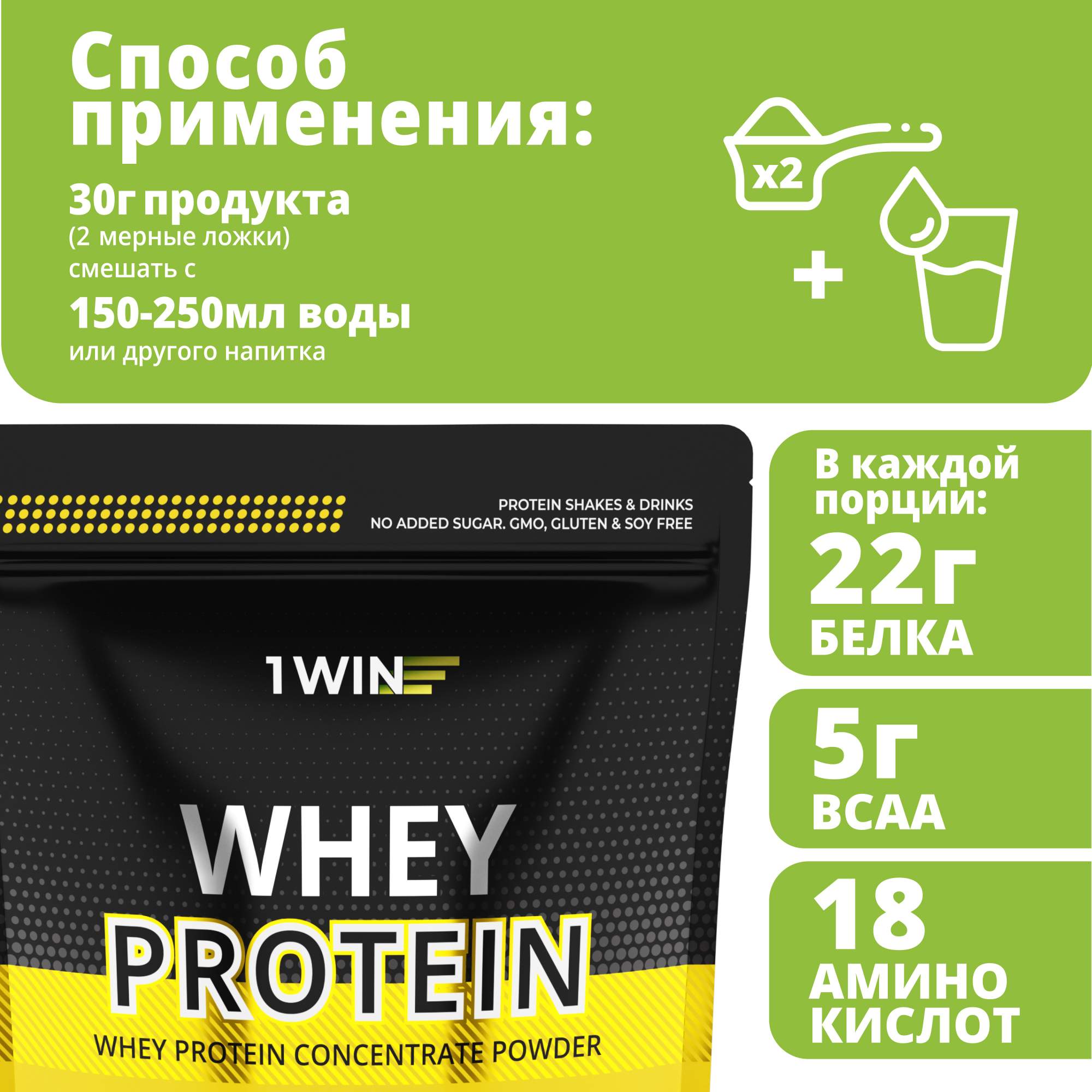 Протеин сывороточный 1WIN с ВСАА Whey Protein вкус банан-дыня 900 гр, 30  порций - купить в Москве, цены на Мегамаркет | 600014809861