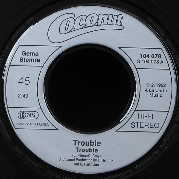 Oh trouble trouble. Пластинки кокосовые.. FC Kahuna - Hayling (Full 10" Vinyl Single.