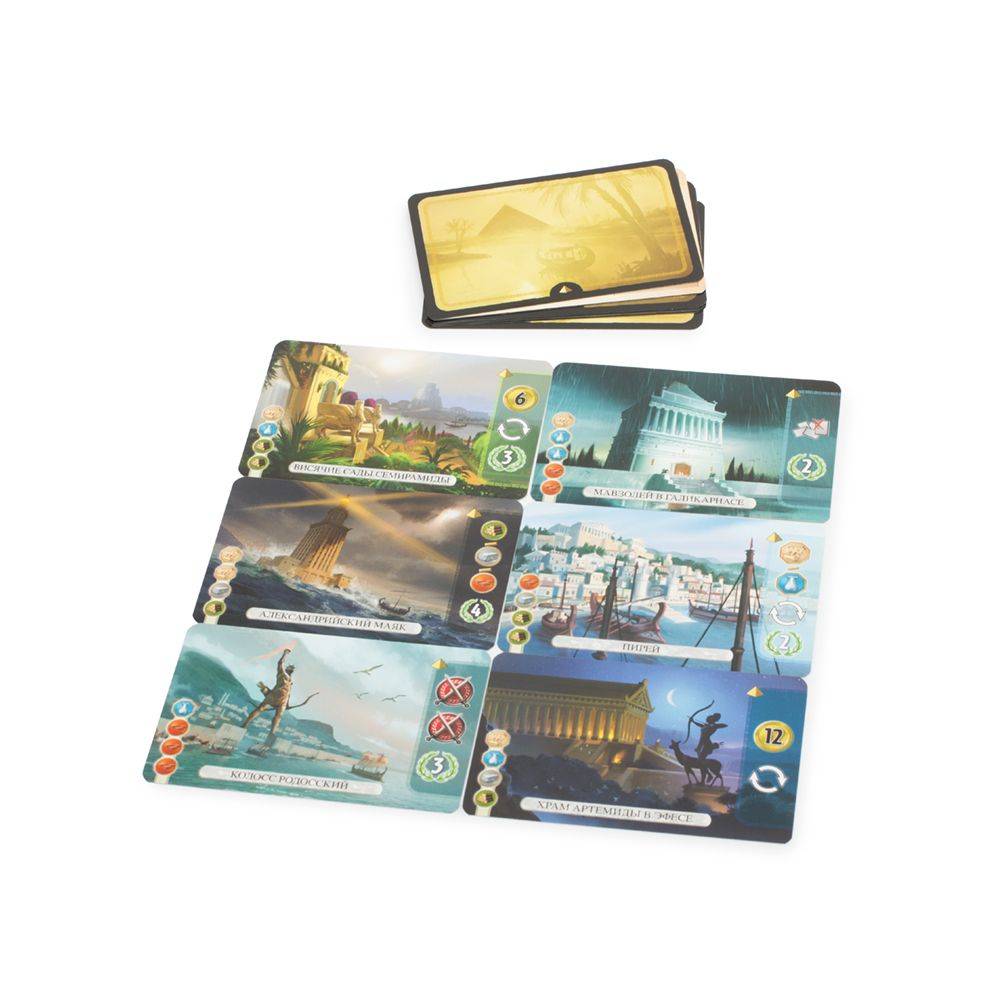 Купить настольная игра Asmodee 7 Чудес, Дуэль (7 Wonders Duel), цены на  Мегамаркет | Артикул: 100024037910