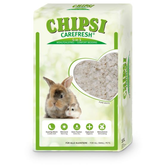 Наполнитель для грызунов и птиц CareFresh  Chipsi, на бумажной основе, 10л