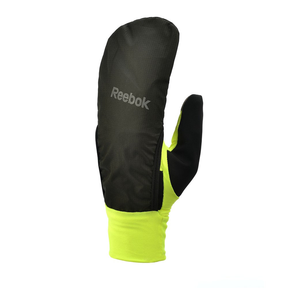 Перчатки-варежки унисекс Reebok RRGL-1013 yellow/black, р. L