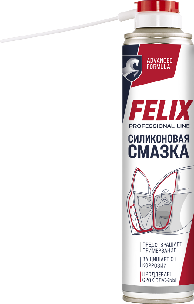 Силиконовая смазка Felix / силикон для резиновых уплотнителей, аэрозоль .