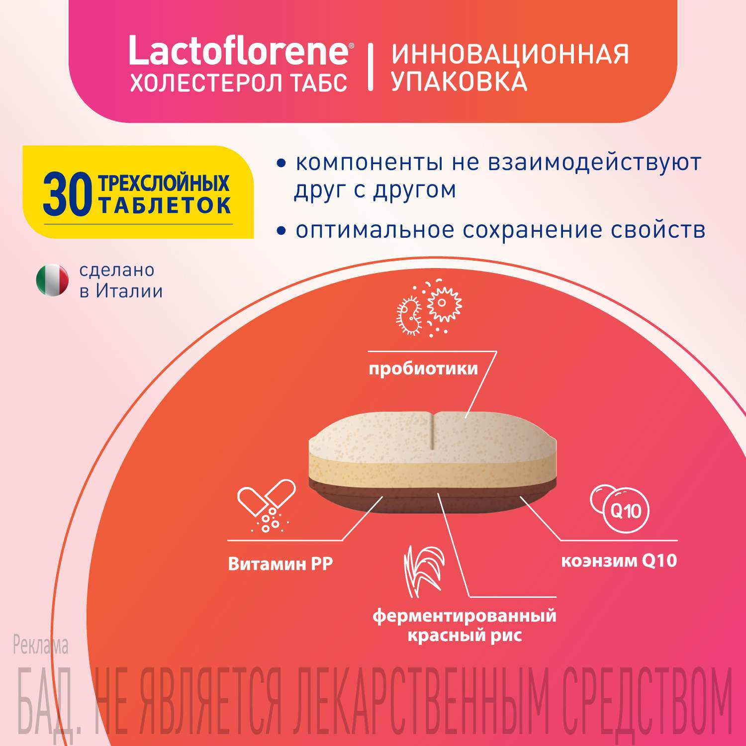 Lactoflorene холестерол табс таблетки 1100мг n30