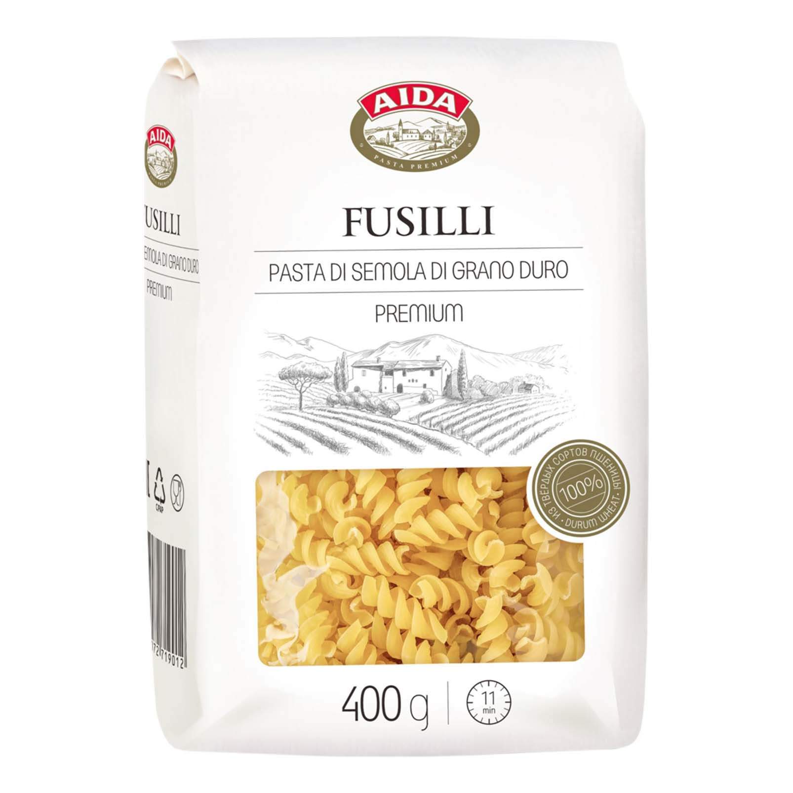 Макароны Aida Fusilli 400г - отзывы покупателей на маркетплейсе Мегамаркет  | Артикул: 100025761432