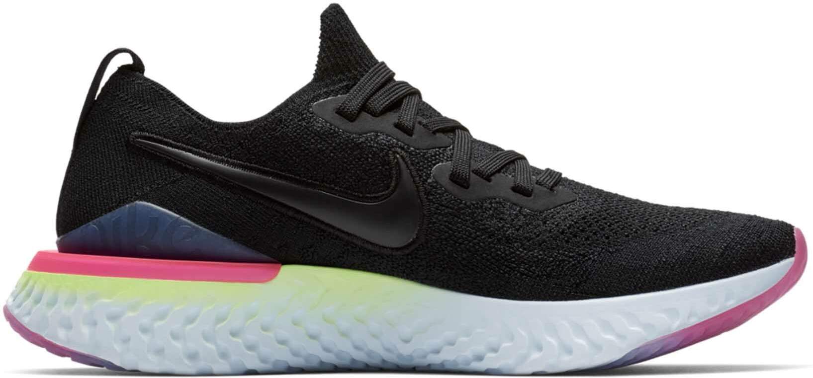 Nike epic react shop flyknit negras mujer