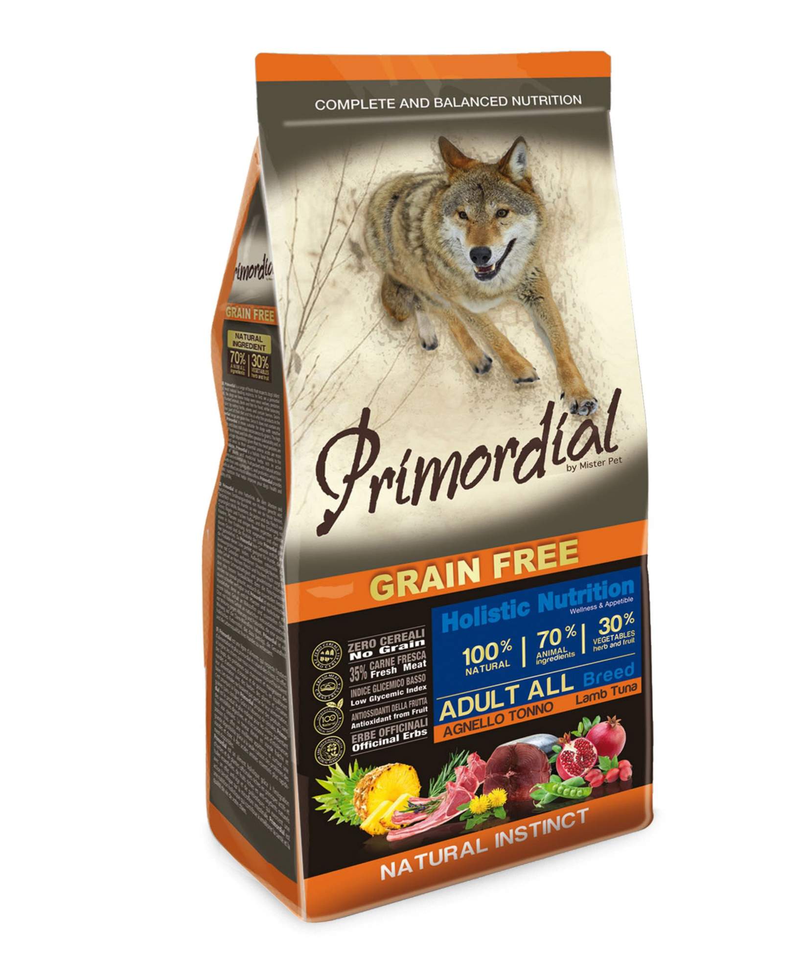 Сухой корм для собак Primordial Grain Free Adult All, тунец, ягненок, 12кг  - отзывы покупателей на маркетплейсе Мегамаркет | Артикул  товара:100001278468