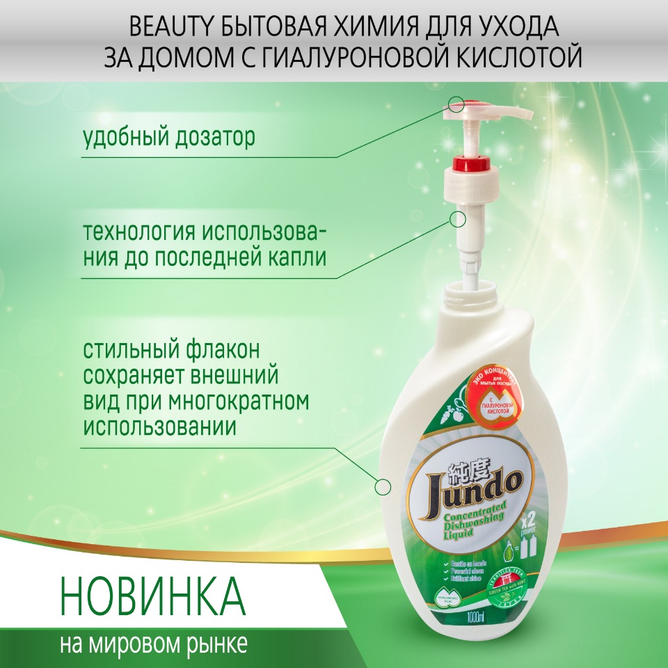 Концентрат Jundo green tea mint для мытья посуды 1 л+таблетки для ПММ  Clean&Fresh 60 шт – купить в Москве, цены в интернет-магазинах на Мегамаркет