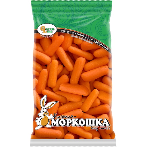 Морковь Крошка-маркошка очищенная мини 450 г