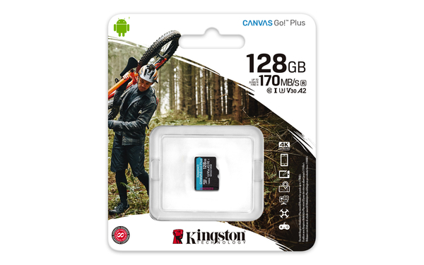 Карта памяти kingston canvas go plus microsdxc