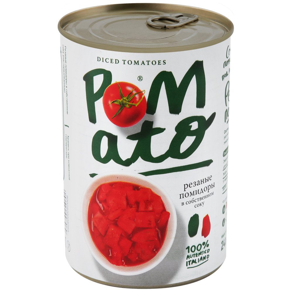 В собственном соку. Помидоры Pomato резаные в с/с ж/б 400 г Италия. Pomato резаные помидоры. Помидоры резаные 400гр. Pomato помидоры 400г резаные в с/с с базиликом.