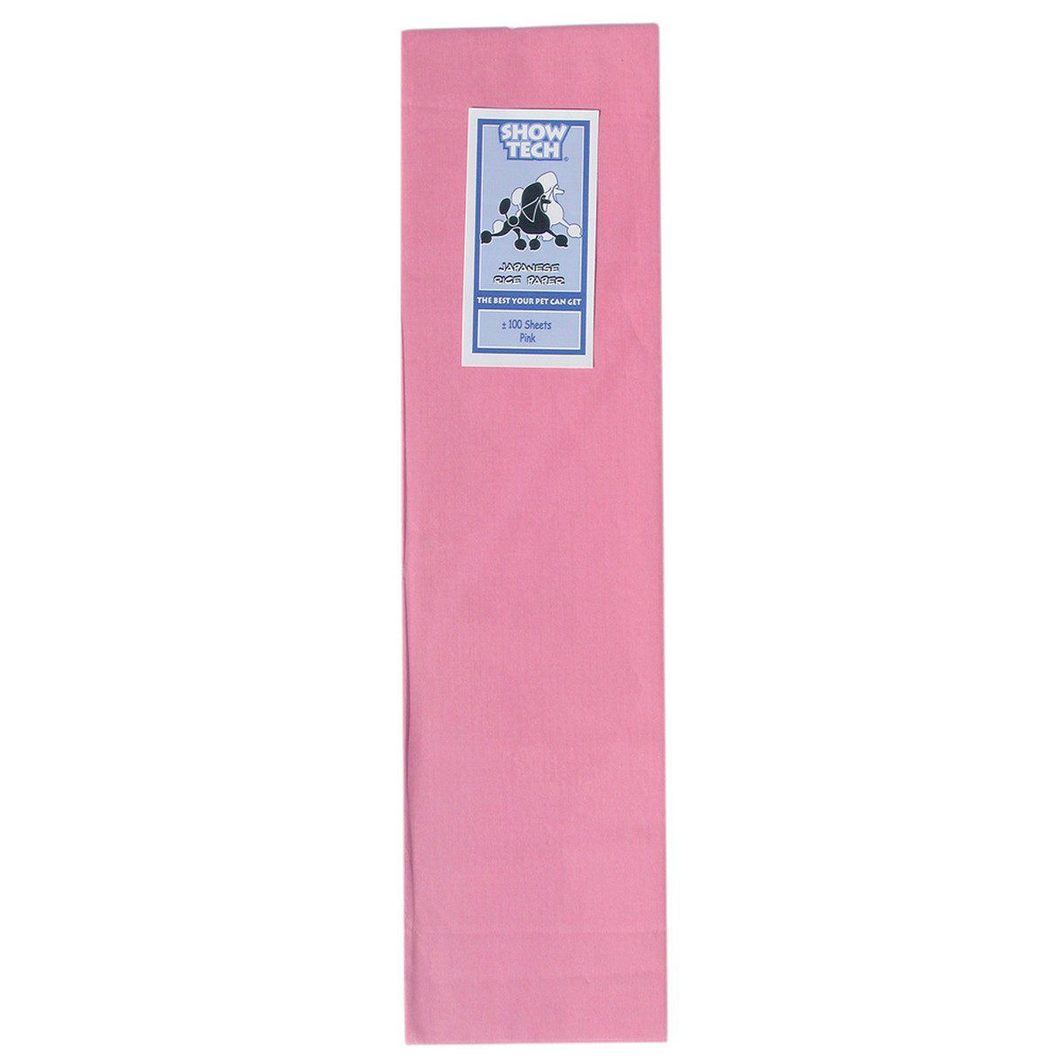 Рисовая бумага для животных Show Tech Rice Paper для папильоток, розовая, 10х40 см, 100 шт