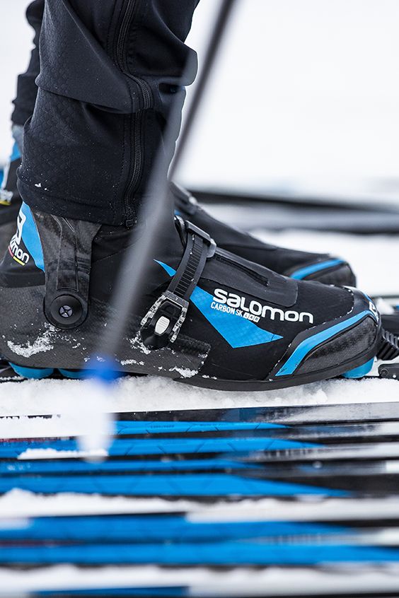 Ботинки для беговых лыж Salomon S/Lab Carbon Skate Prolink 2021, black/blue, 44.5