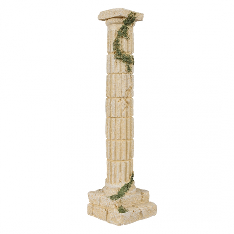 Декорация для аквариума AQUA DELLA Греческая колонна, полиэфирная смола, 4,5х4,5х18 см