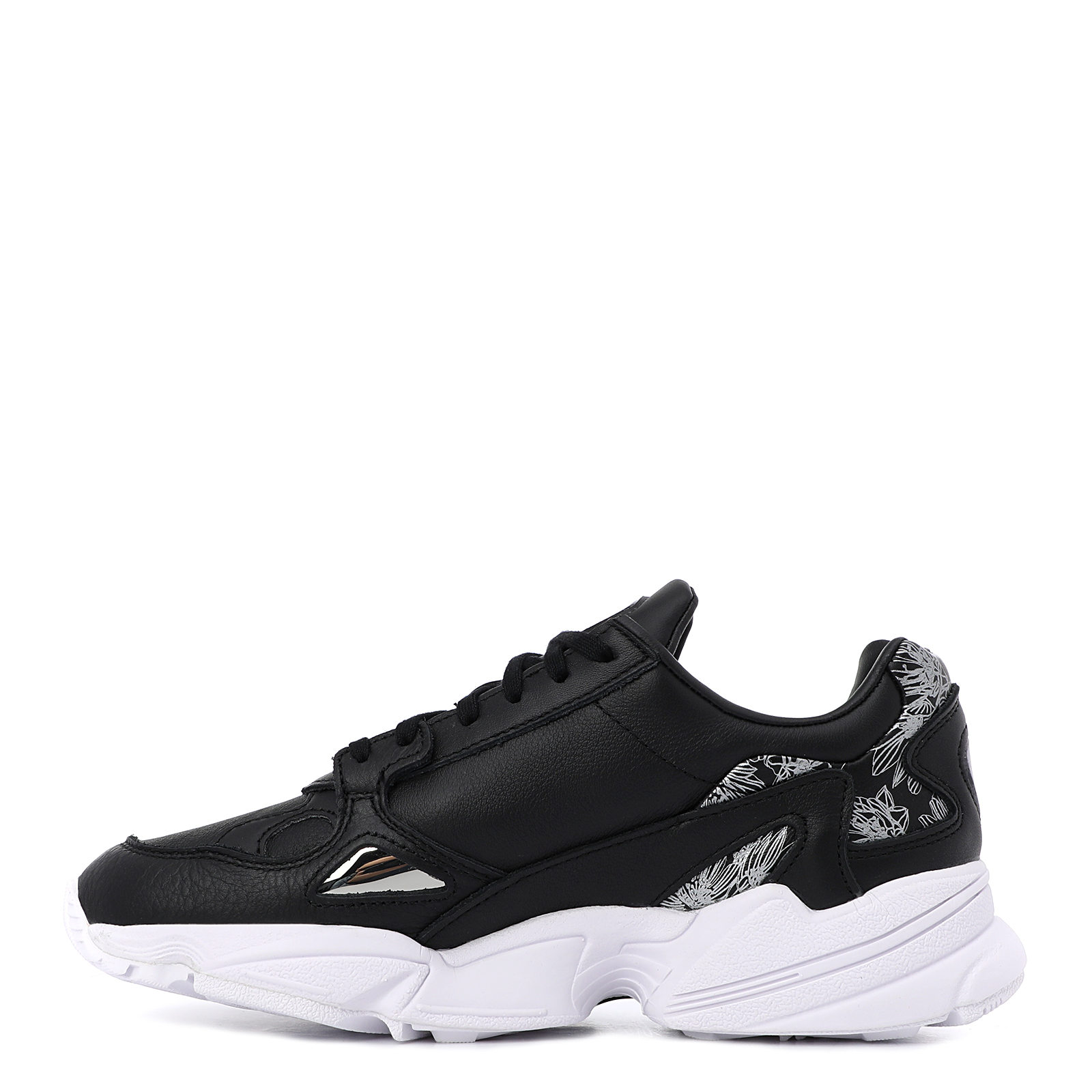 Adidas falcon black and 2024 silver