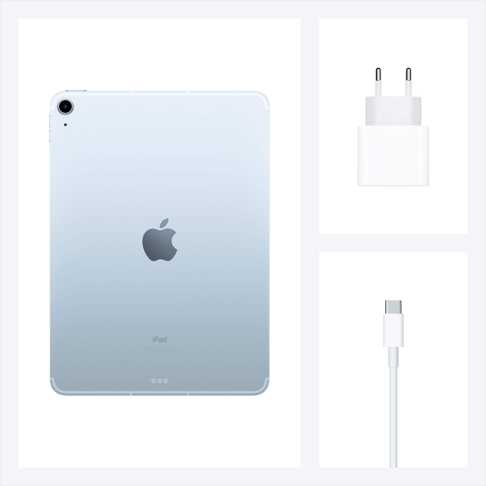 Планшет Apple iPad Air (2020) 64GB Wi-Fi+Cellular Sky Blue (MYH02RU/A)