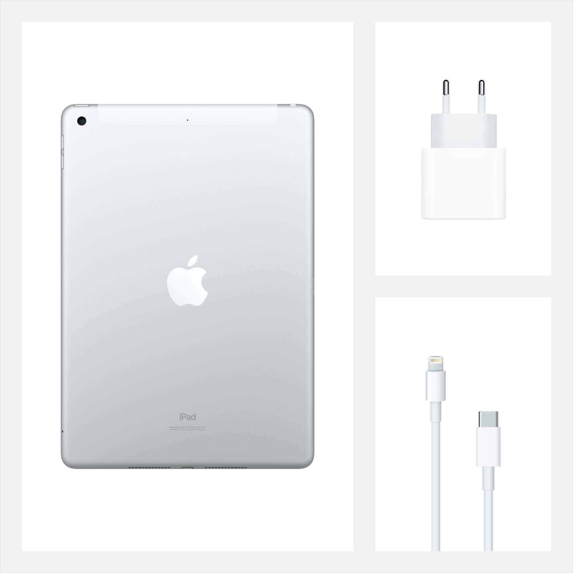 Планшет Apple iPad (2020) 128GB Wi-Fi+Cellular Silver (MYMM2RU/A)