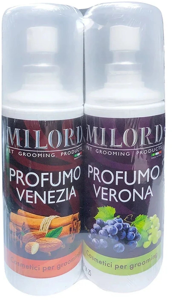 Парфюм для животных Milord "Venezia", с запахом миндаля и специй+"Verona", с  виноградом