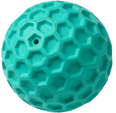 Жевательная игрушка для собак HOMEPET мяч для чистки зубов, зеленый, 8 см
