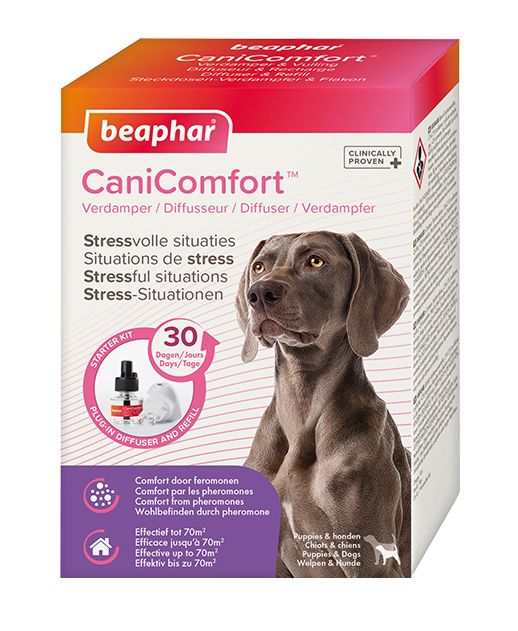 Набор для собак Beaphar "Cani Comfort", успокаивающий диффузор со сменным блоком, 48 мл