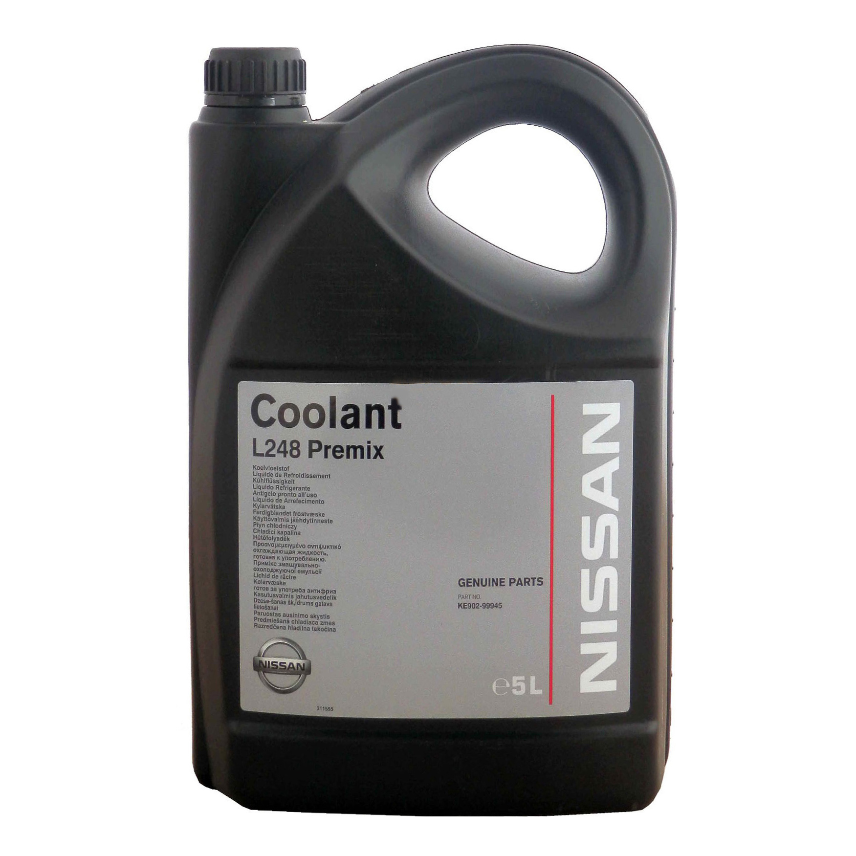 Антифриз Nissan COOLANT L248 PREMIX Зеленый Готовый антифриз 5л 4.8кг - отзывы покупателей на Мегамаркет