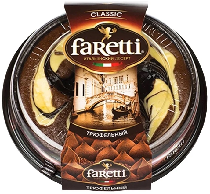 Торт Faretti бисквитный, трюфельный, 400 г