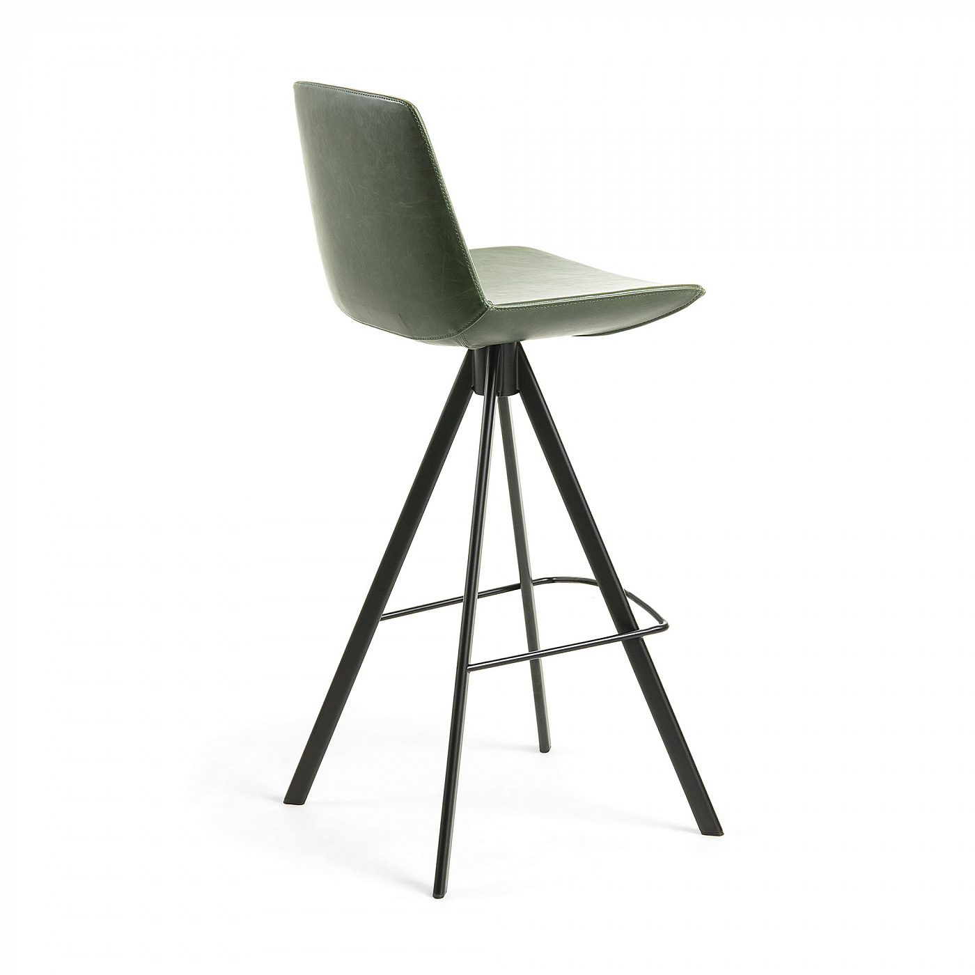 Полубарный стул La Forma Zast 58254, черный/зеленый