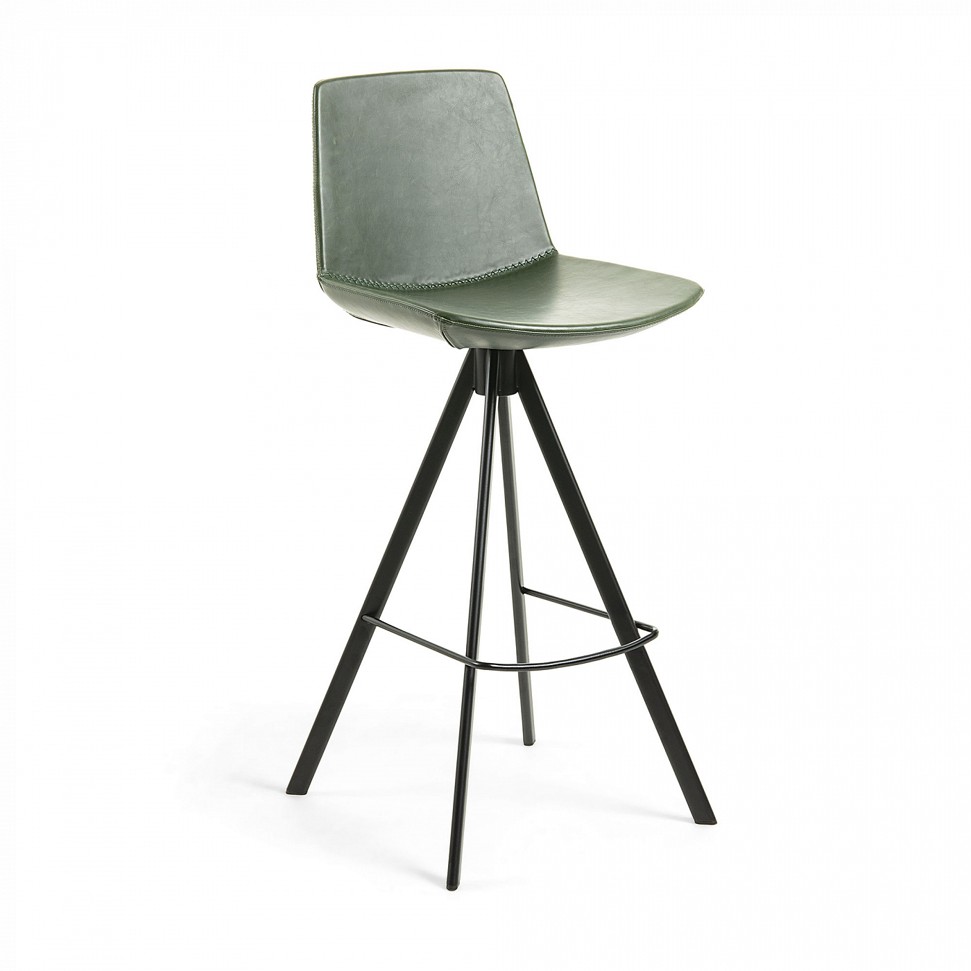 Полубарный стул La Forma Zast 58254, черный/зеленый