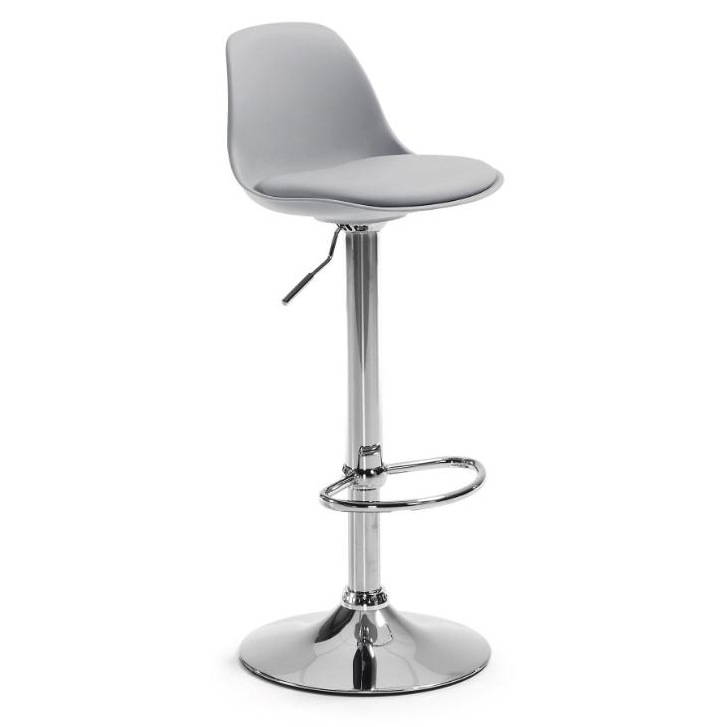 Барный стул La Forma Orlando 56351, хром/серый