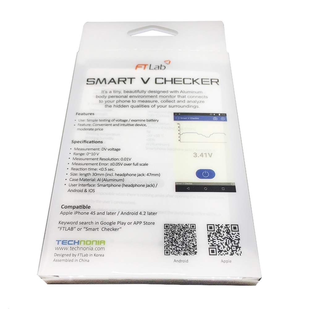 Миниатюрный детектор напряжения (вольтметр) Smart V checker FSV-001 для  телефона купить в интернет-магазине, цены на Мегамаркет