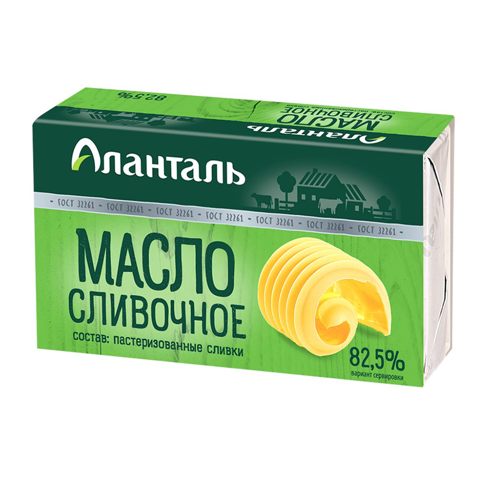 Купить масло Аланталь традиционное сливочное 82.50 г, цены на Мегамаркет | Артикул: 100026606689