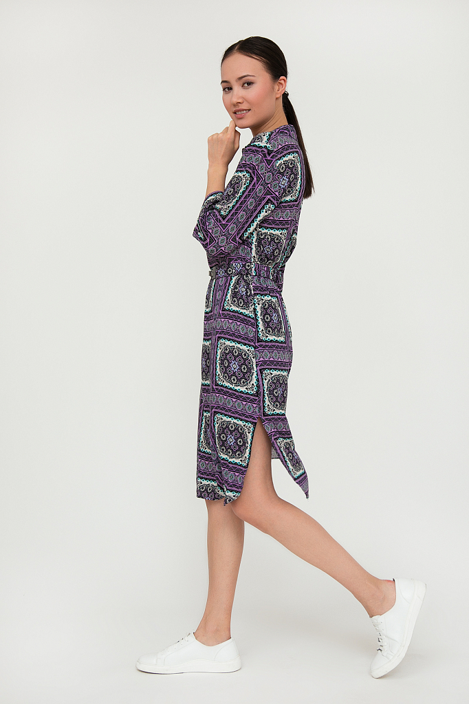 Платье женское Finn Flare S20-12005 фиолетовое 50