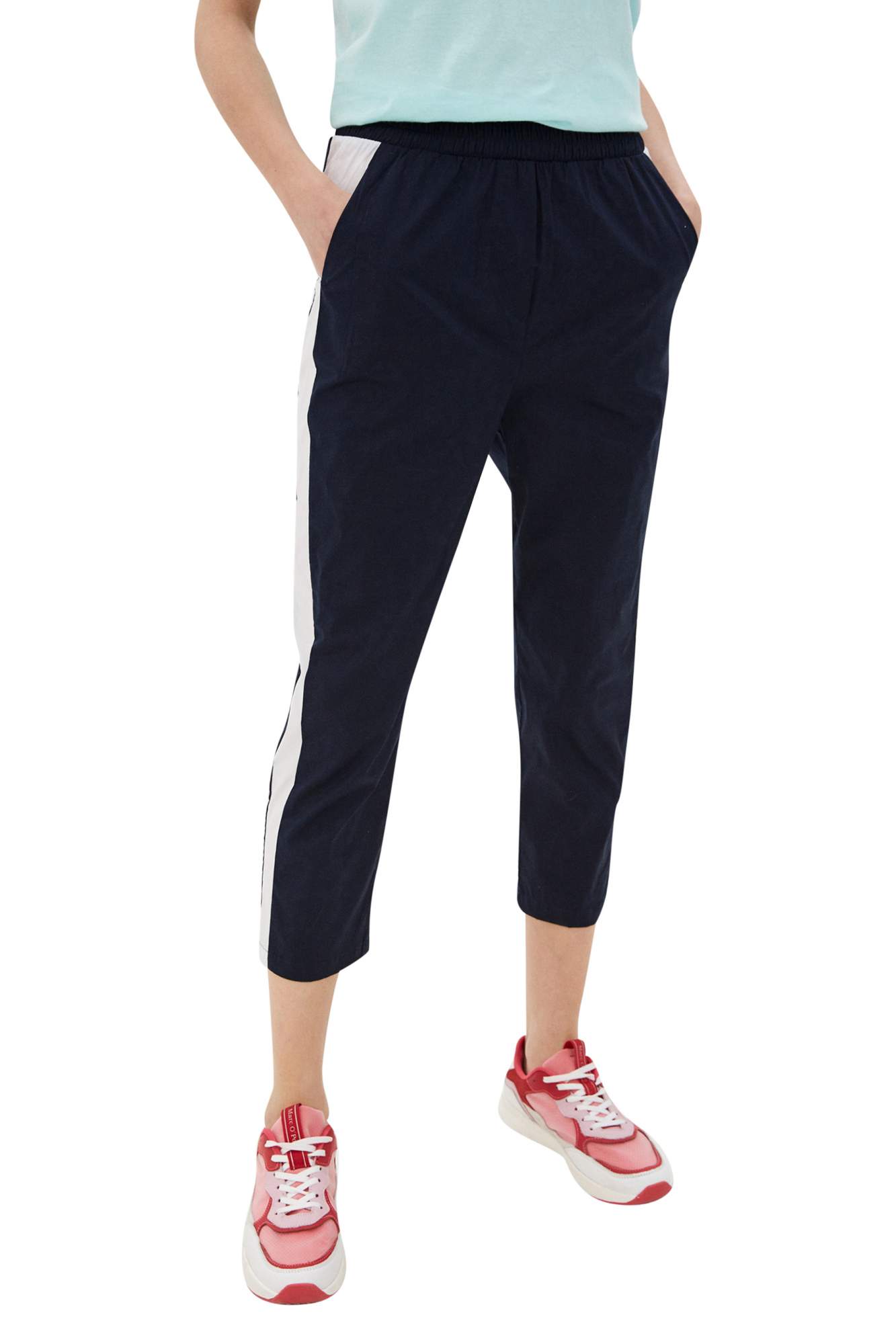 Спортивные брюки женские Peche Monnaie Bandes синие XL