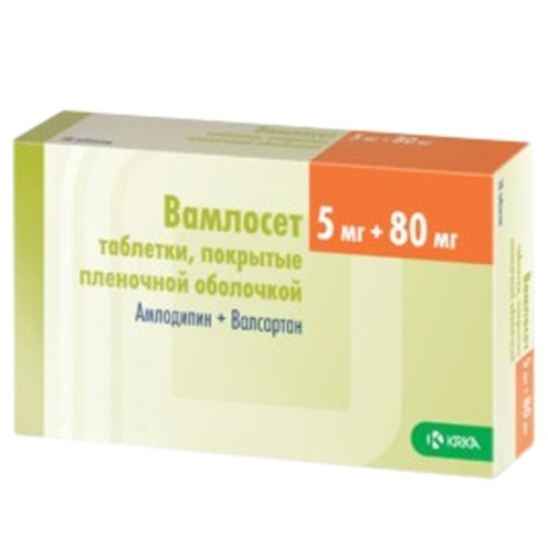 Вамлосет таблетки, покрытые оболочкой 5 мг/80 мг 90 шт. - купить в Мосаптека, цена на Мегамаркет