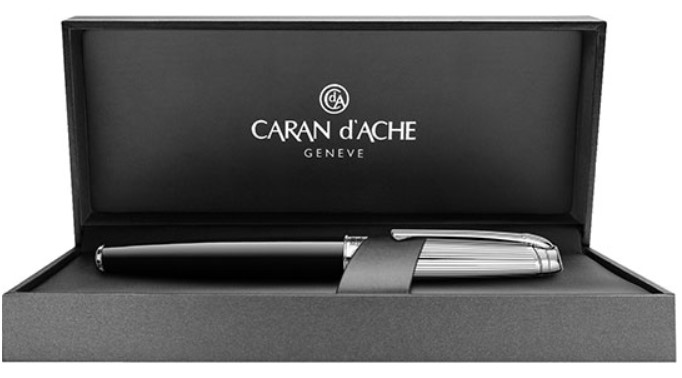 Carandache Leman - Bicolor Black Lacquer SP, ручка-роллер, F