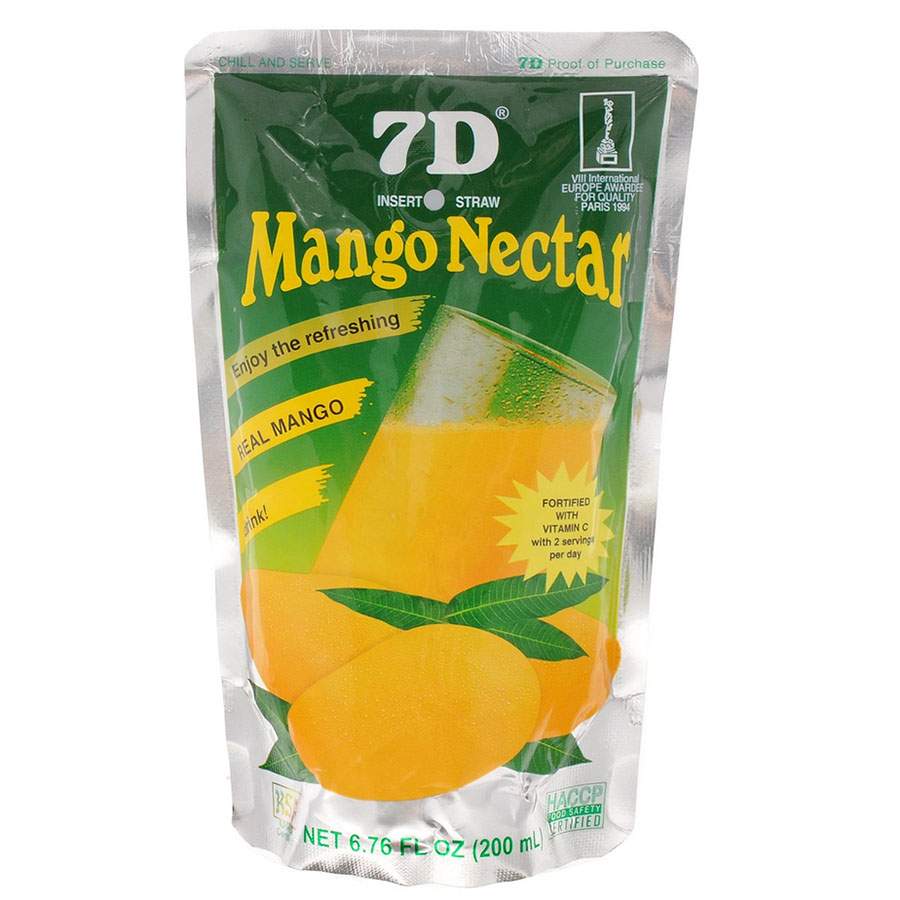 Напиток безалкогольный 7D с манго нектар из манго 200 мл