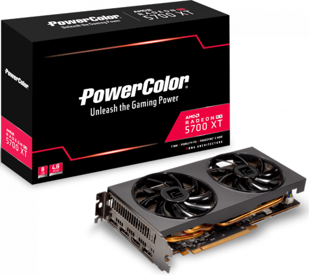 Видеокарта PowerColor AMD Radeon RX 5700 XT – купить в Москве, цены в  интернет-магазинах на Мегамаркет