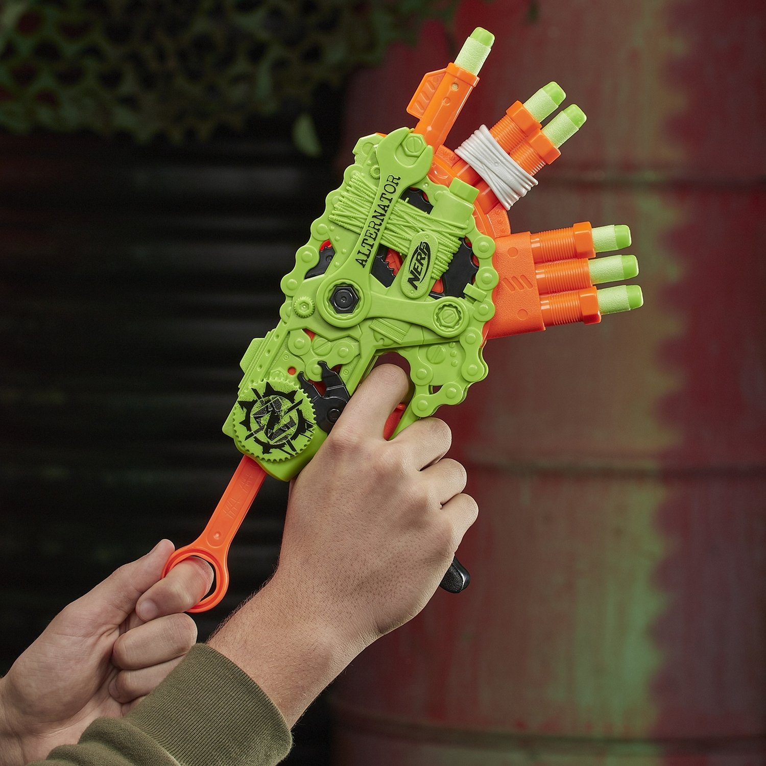 Купить игровой набор Hasbro Бластер игрушечный Nerf Зомби Альтернатор,  136986-TN, цены на Мегамаркет