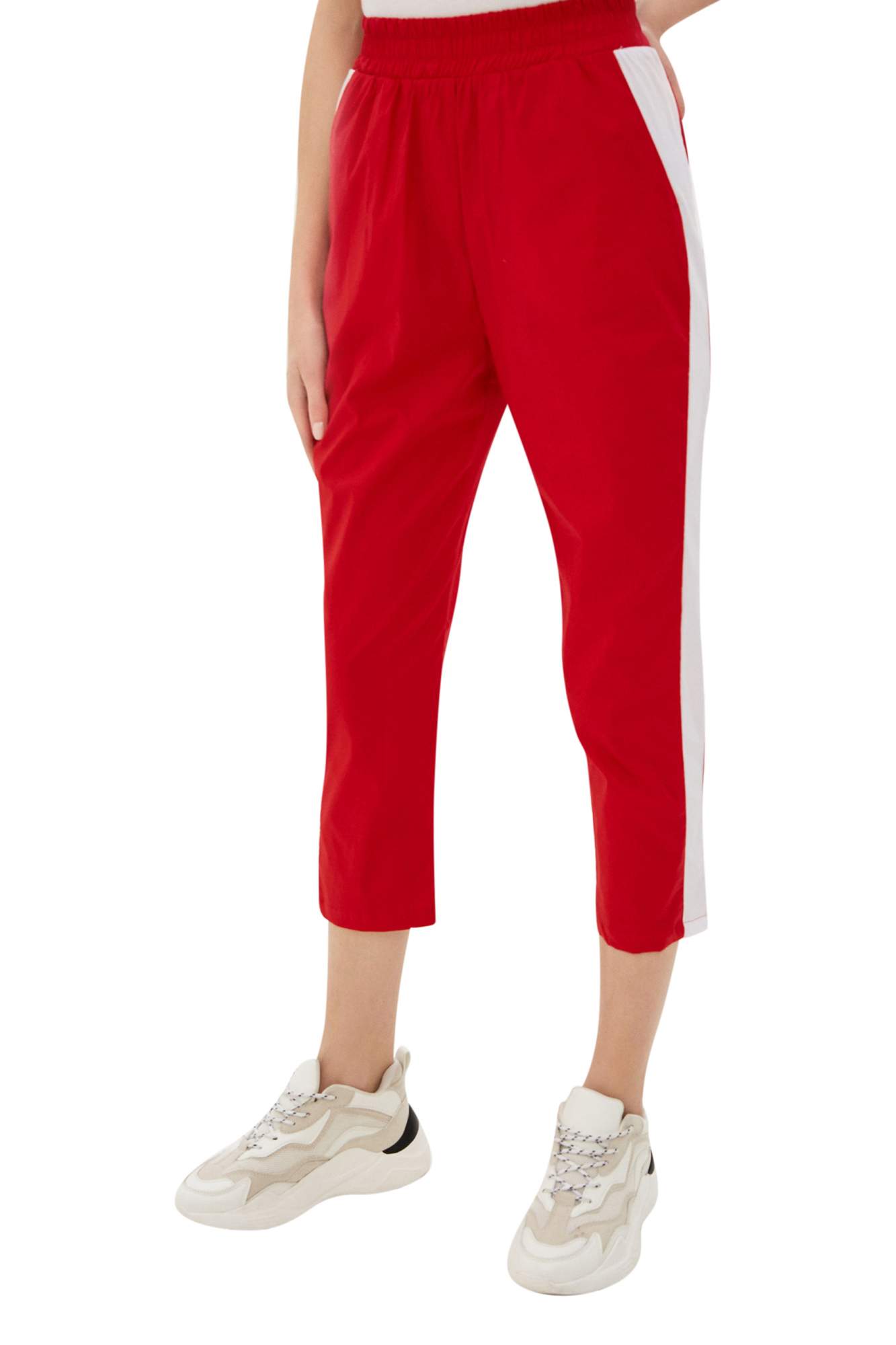 Спортивные брюки женские Peche Monnaie Bandes красные XL