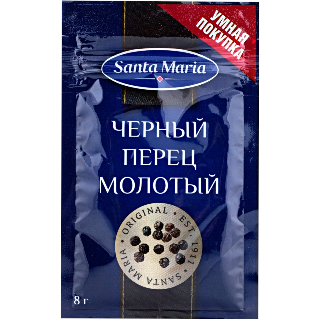 Черный молотый перец 0. Santa Maria черный перец. Santa Maria пряность черный перец. Смеси пряностей Santa Maria перец.