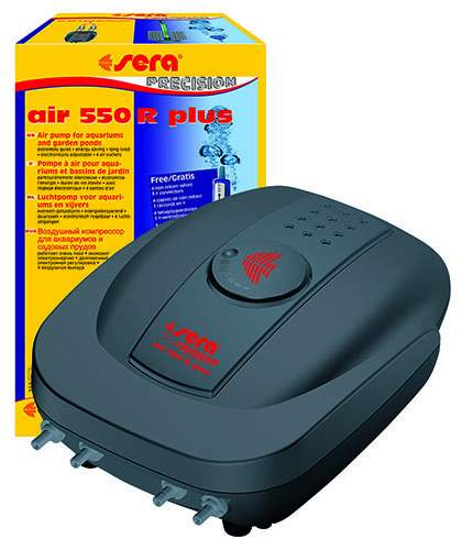 Компрессор для аквариума Sera Air 550 R Plus многоканальный, 550 л/час