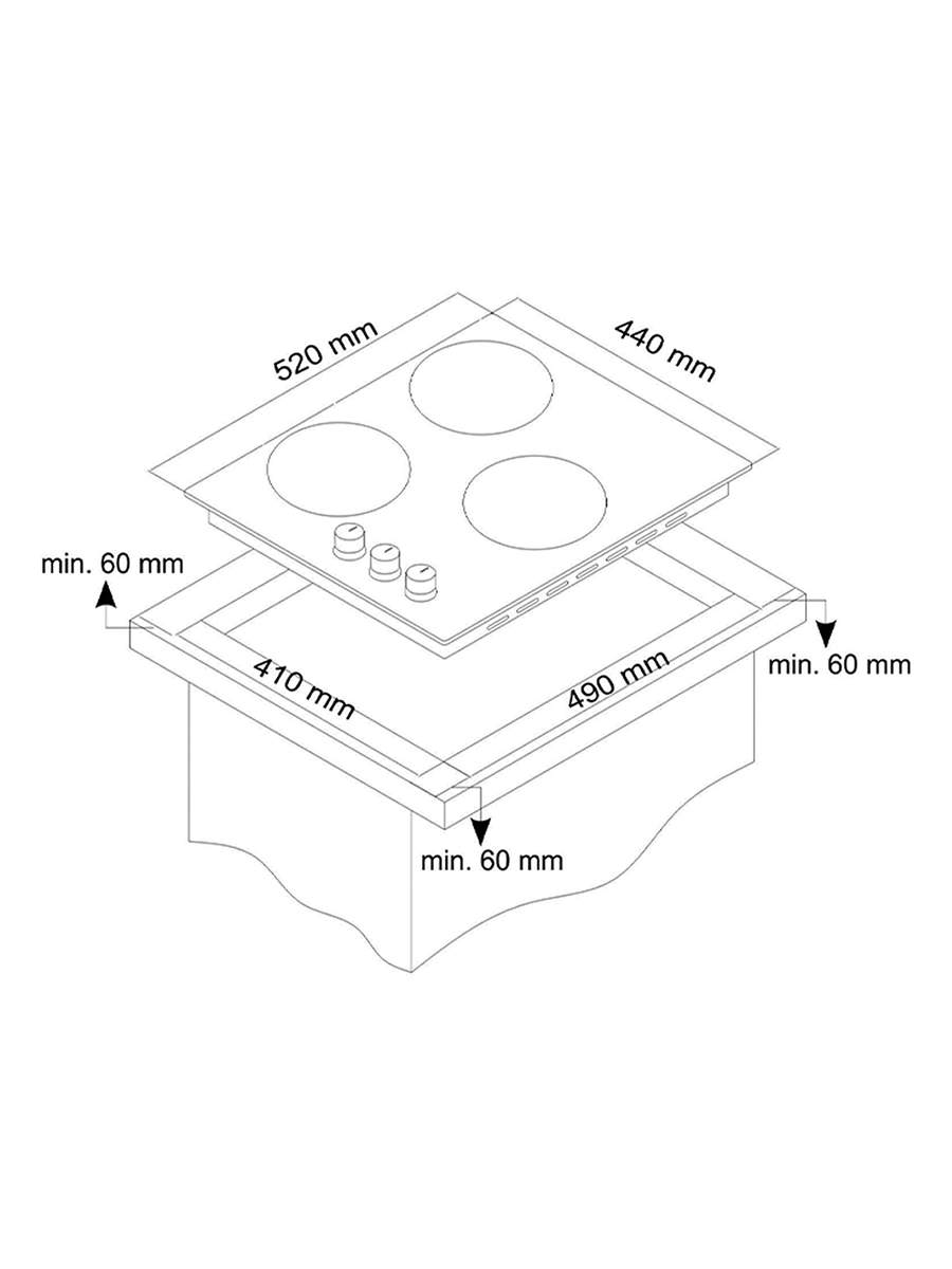 Встраиваемая варочная панель газовая Simfer H45N35G571 серый ...